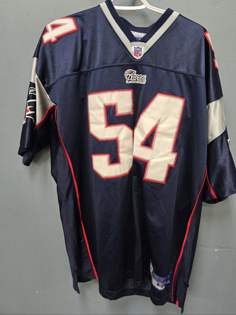Reebok Men's Tedy Bruschi NFL New England Patriots Jersey Size 48